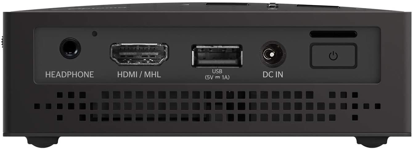test Optoma WXGA LV130 pico vidéo projecteur arriere