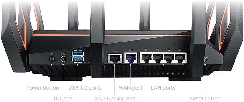 ASUS GT-AX11000 Rapture Routeur Gaming Wi-Fi 6 Ai Mesh