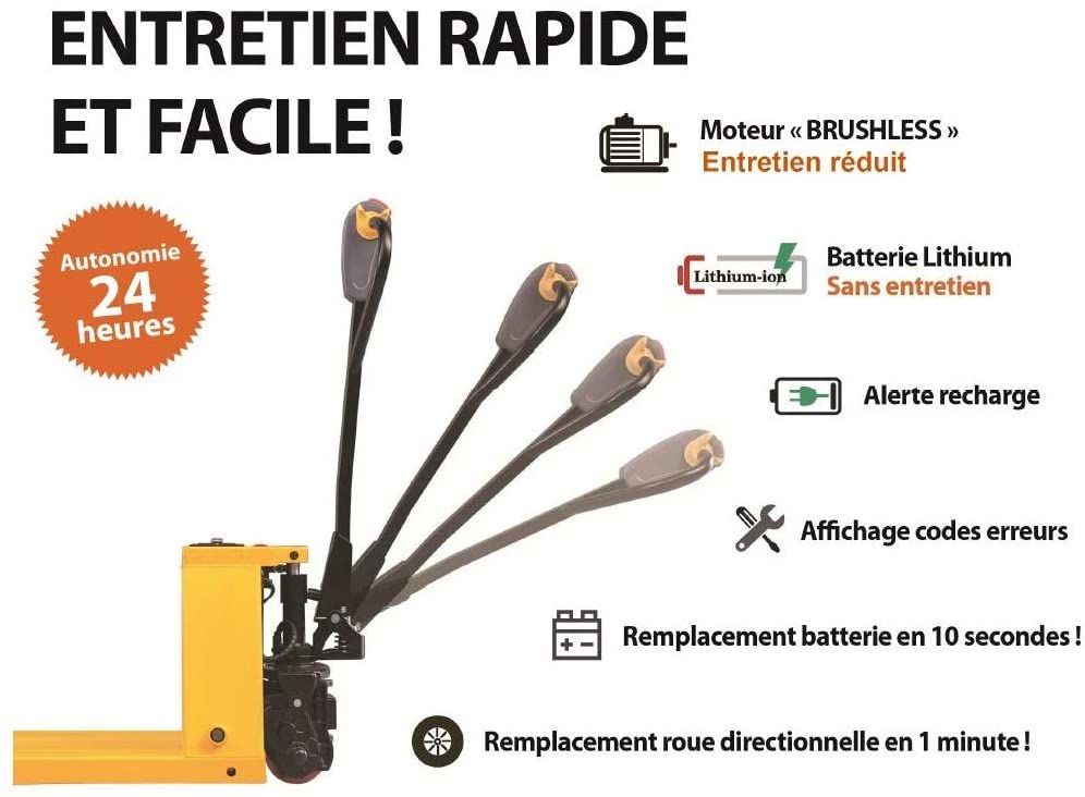 Avis LEVAC - TRANSPALETTE ELECTRIQUE 1500 KG - 6140EL