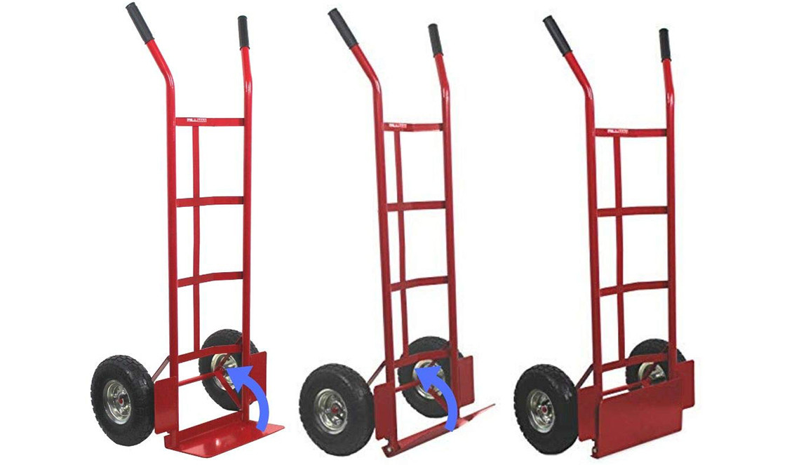 Diable de transport économique avec roues pneumatiques - charge 200 kg
