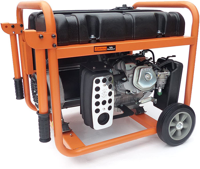 KnappWulf KW8300 Groupe électrogène à essence de secours Courant triphasé 230 V + 400 V