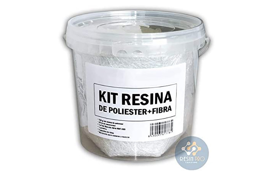 Resin Pro - 700 GR Kit de Réparation Résine + Fibre de Verre 1Mx1M