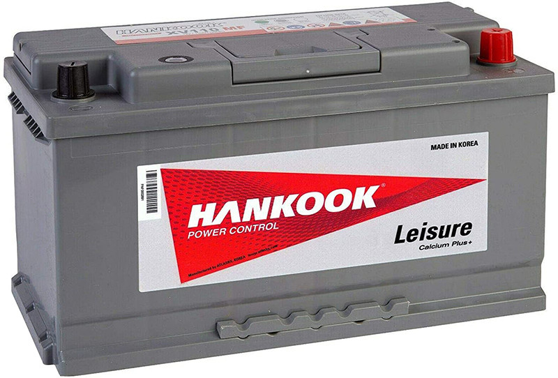 Test - Hankook XV110 12V 110Ah Batterie Décharge Lente Pour Loisir, Caravane, Camping Car, Bateau - 354x174x190mm