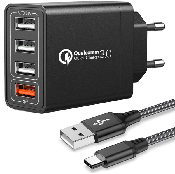 Test - JOOMFEEN Quick Charge 3.0 Chargeur Secteur USB et Câble USB C,QC 3.0 30W