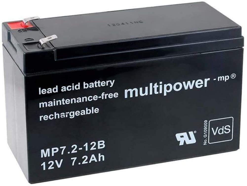 Test - Powery Batterie Rechargeable de Remplacement pour USV APC Back-UPS ES 550, 12V, Lead-Acid [ Batterie au Plomb ]