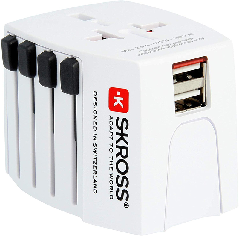 Test - SKROSS – Adaptateur & Chargeur (USB) de voyage universel