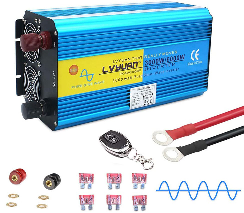 Test - Yinleader Convertisseur 12v 220v Pur Sinus 3000W6000W convertisseur Pur Sinus (avec télécommande)
