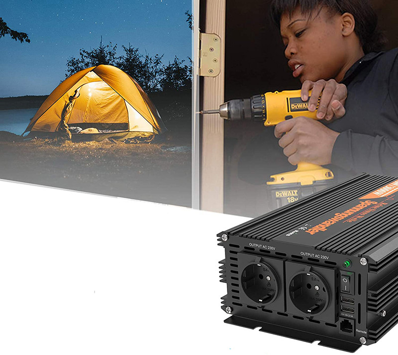 Test et Avis - EDECOA Convertisseur PUR SINUS 12v 220v onduleur 1500w onde sinusoïdale pure convertisseur 12v 220v avec télécommande