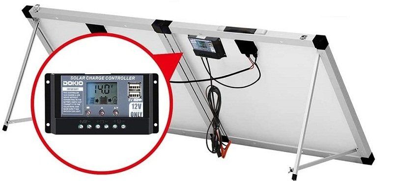 Test et avis - DOKIO Kit Panneau solaire pliable 100WC - 12V Idéal pour les utilisations embarquées comme le bateau, camping-car, véhicule divers