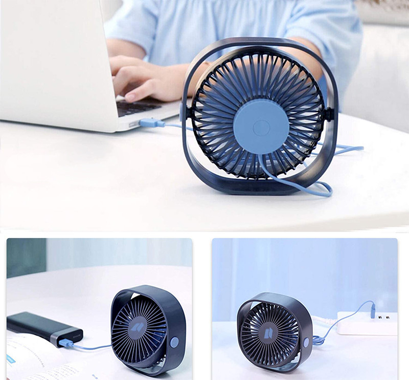 Pour l/'extérieur Best Goods Mini ventilateur électrique portable sans fil rechargeable par USB Teal