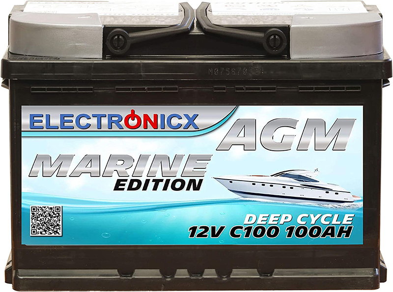 test Batterie AGM 100AH 12V Electronicx Marine