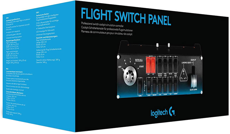 test et avis sur le Logitech G Saitek Pro Flight Switch Panel Panneau de Commutateurs pour Simulateur de vol
