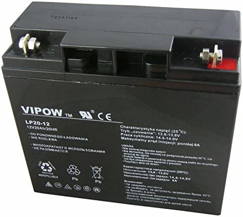 test VIPOW batterie de gel 12V 20Ah