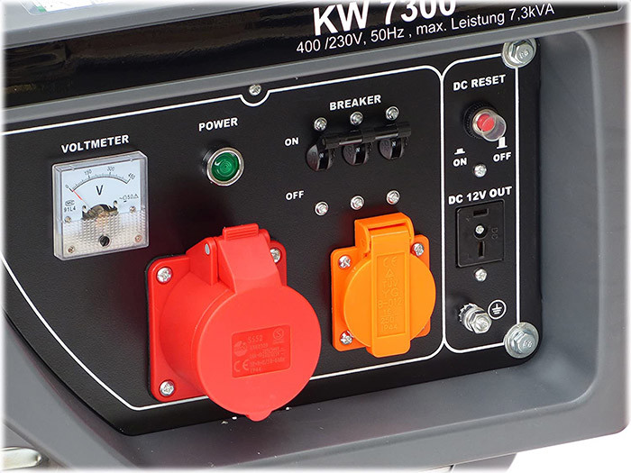 test et avis KnappWulf KW8300 Groupe électrogène à essence de secours Courant triphasé 230 V + 400 V
